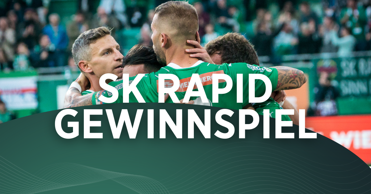 Gewinnen Sie einen von drei Preisen von SK Rapid!