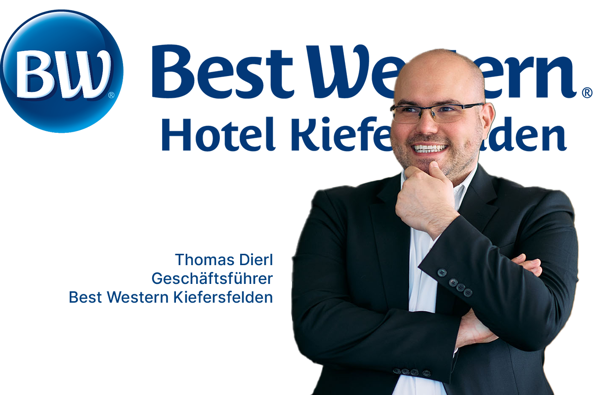 Thomas Dierl ist der Geschäftsführer des Best Western Kiefersfelden und bringt 26 Jahre Erfahrung in der IT Branche und als Unternehmensberater sowie Geschäftsführer von Hotel Betreibergesellschaften mit.