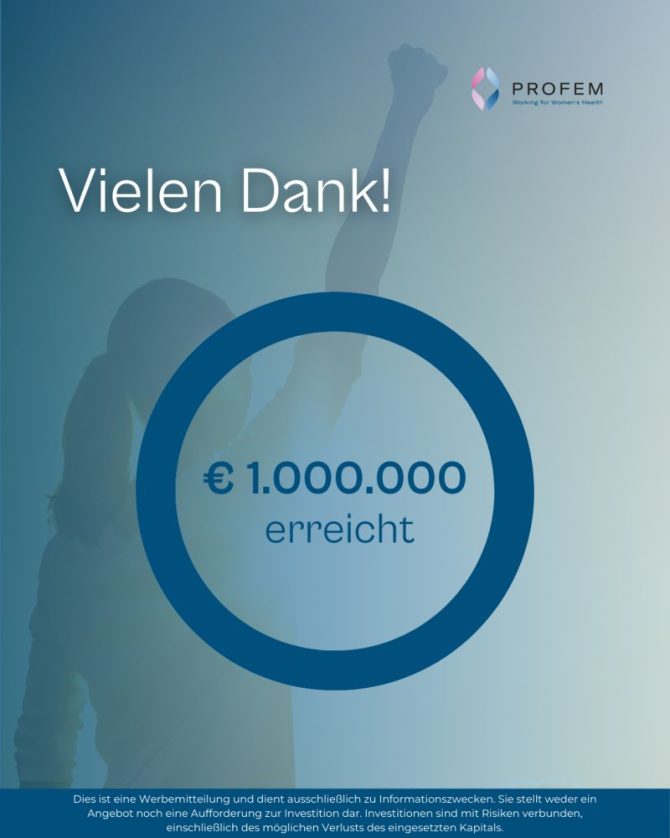 ProFem hat bereits über eine Million Kapital auf CONDA eingesammelt